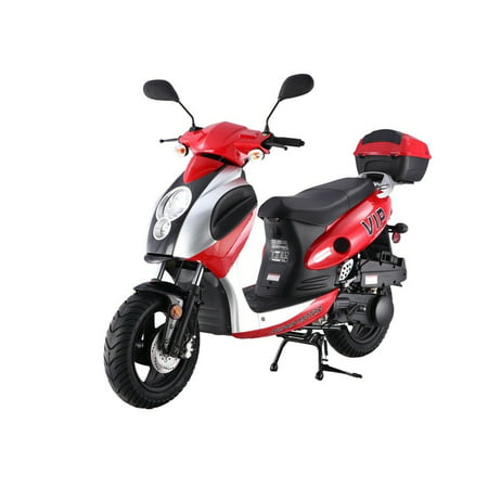 TAOTAO Powermax 150cc Moped Scooter with Sports Style, Hand Brake, Electric/Kick Start, Rear