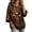 Brown #010, variant on Halloween Hoodies for Women Funny Black Cat Graphic Hoodie 3/4 Sleeve Spooky Season Casual Pullover Sweatshirt, XL
