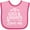 Pink and Fuchsia, variant on Inktastic Gigi and Gramps Love Me Girls Valentine Grandchild Girls Baby Bib