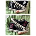 thumbnail image 6 of NEW Cute Girl's Kitty High Top Canvas Sneaker Shoes Flat Tennis Shoes Womens Ladies, 6 of 25