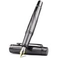thumbnail image 1 of Pluma estilográfica STONEGO Luxury Twist Converter con punta de 0,5 mm, color negro, 1 of 7