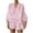 Pink, variant on Timegard Summer Outfits for Women 2 Piece V Neck Puff Long Sleeve Blouse Ruffle Shorts Lounge Sets
