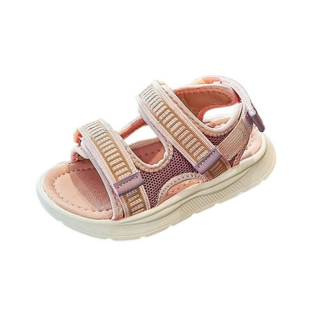 

Toddler Girl Pink Soft Sandals Foot Length: 16.5cm