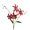 Red, variant on Riguas Faux Lily Flower Long Stem Artificial Lily Branch with 4 Bloom Heads And Leaves Real Touch Lilium Flower for Wedding Party Home Decor
