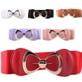 thumbnail image 6 of Dressy Black Belts for Women Evening Dress Pants Fashion Leather Strap Women Belts with Gold Buckle Fashion Leather Skinny Belts for Women Dresses Fashion Thin Belts for Women Silver Buckle,Pink, 6 of 8