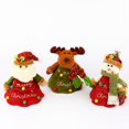 thumbnail image 1 of 3 uds 18*16cm dibujos animados Nochebuena 3D muñeca caramelo bolsa con cierre bolsa de manzana carta regalo bolsa decoraciones de fiesta, 1 of 5