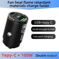 thumbnail image 3 of relayinert Black Metal Mini USB Fast Charging Adapter Type C Phone Charging Adapter Versatile And Durable 1Set, 3 of 6