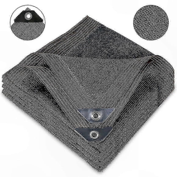 70% UV Protection Shade Mesh - Sturdy Tarp with Metal Grommets for Outdoor Use