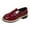 Red, variant on Womens Shoes,Loafers Lofty Sole Classic British Design Clean Solid Color Casual Dress Shoes All Day Comfort Slip On Fashion Footwear,Shoes for Women,Coffee,8.5