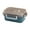 Blue, variant on Double Layer Isolation Fast Food Box, Large Capacity Lunch Box, Sealed and Leak Proof and Microwaveable, for People Who Need to Take Out Food, Green