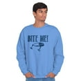 thumbnail image 5 of Bite Me Fish Bait Funny Fishing Humor Sweatshirt for Men or Women Brisco Brands X, 5 of 6