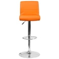 thumbnail image 5 of Flash Furniture Contemporary Vinyl Adjustable Height Barstool with Chrome Base, Multiple Colors, 5 of 6