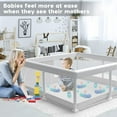 thumbnail image 5 of Ajulkrio Baby Playpen for Babies and Toddlers, Play Fence Gate Play Pen for Unisex Kid Grey 50x50x27 inch, 5 of 5