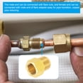 thumbnail image 7 of Uxcell 2Pcs 1/2" Flare Female x 5/8" Flare Male Brass Flare Pipe Fitting with Flare Nut, 7 of 7