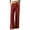 Red, variant on Women's Cotton Linen Wide Leg Pants Summer Casual Button up High Waisted Loose Trousers with Pockets by Yigetop Beige L