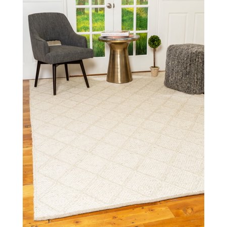 Natural Area Rugs Divani Ivory Wool Rug, 6' x 9'