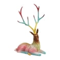 thumbnail image 2 of Esquirla Reindeer Statue Deer Statue Ornaments Home Decor Elk Sculpture Deer Figurine for Desktop Cabinet Table Centerpiece NightStand Sitting Deer, 2 of 8