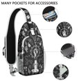 thumbnail image 4 of Gothic Steampunk Sling Bag with Celestial Starburst, Moon and Constellation Elements, Lightweight Crossbody Backpack, Adjustable Shoulder Strap, Multiple Compartments for Daily Use, 4 of 6