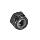 thumbnail image 3 of Tuercas de bloqueo hexagonales Uxcell M4x0.7mm de acero al carbono con inserto de nylon, 50 piezas negras, 3 of 5