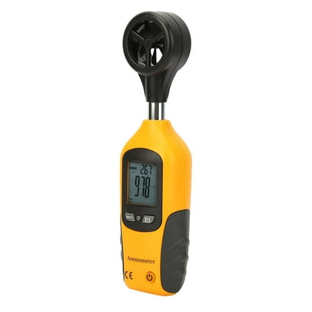 Anauto Handheld Thermomoter,HT-81 Mini Handheld LCD Display Digital Anemometer Wind Speed Meter, HT-81 Mini Digital