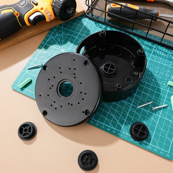 Beaupretty Black Plastic Outdoor Cord Protector with Spacious Interior for Wiring