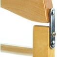 thumbnail image 4 of 3 Wooden Trouser Hangers With 4 Non slip Trouser Bars 38cm Natural Wooden Hangers, 4 of 4