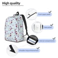 thumbnail image 5 of Balery Poodle Dog Vintage Canvas Backpack for Men and Women - Large Capacity, Durable Travel Laptop Bag for School, Work, Hiking, and Outdoor Activities, 5 of 7