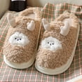 thumbnail image 2 of Vedolay Men's Slippers Plush Lined House Slippers Slip-On House Shoes Indoor Coffee,41, 2 of 3
