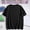 Black#1, variant on Women's High - Low Short Sleeve Top,Womens Tops Blouses Summer Tunic Tops Short Sleeve Solid Color Loose Round Neck Tees Shirts Navy XXL
