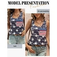 thumbnail image 6 of Xuanfei Women American Flag Round Neck Sleeveless Patriotic Tank Top, 6 of 7