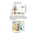 thumbnail image 2 of Forest animal tree children wall stickers ape elephant giraffe, kids decor., 2 of 5