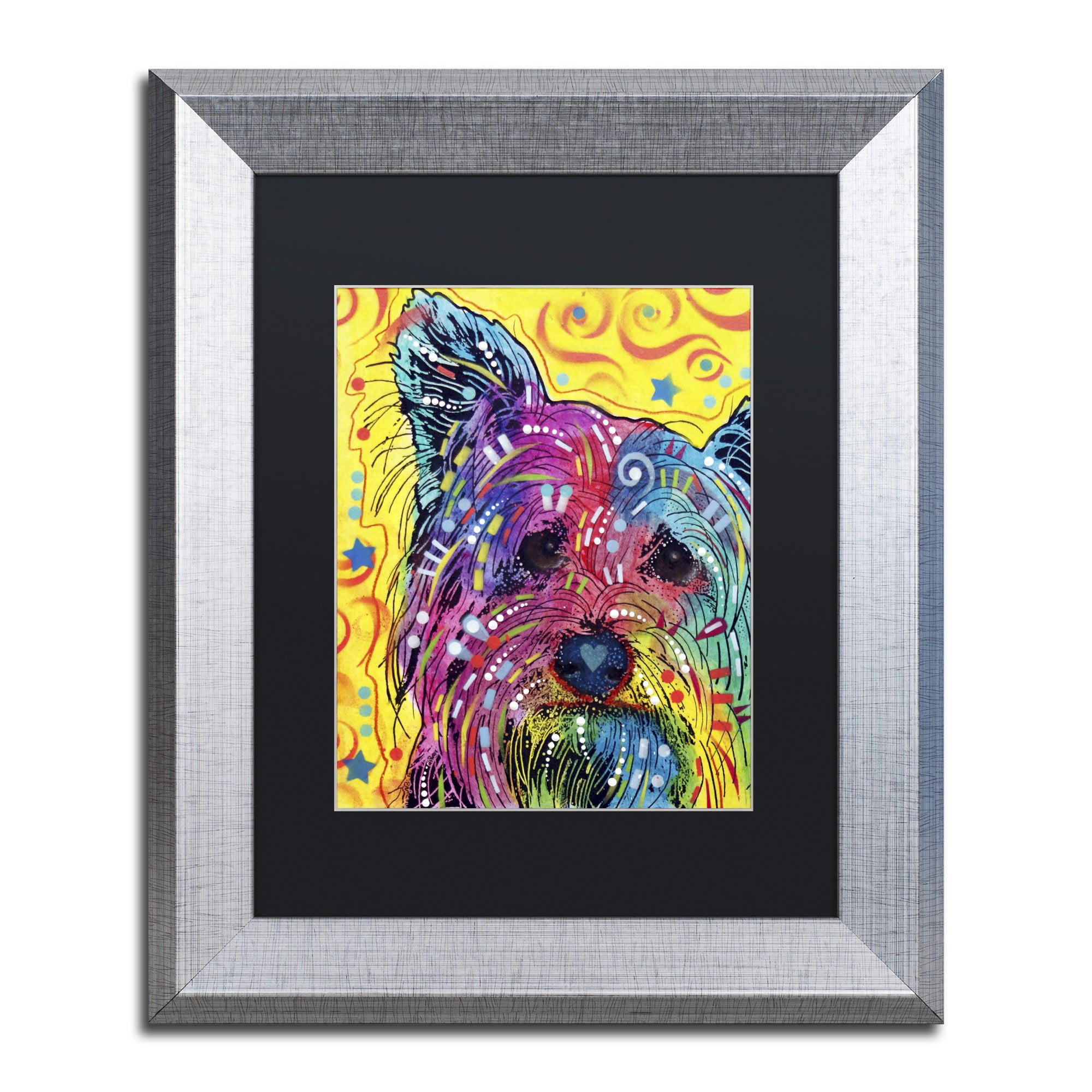 Trademark Fine Art "York I" Canvas Art by Dean Russo, Black Matte, Silver Frame