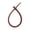 Dark brown, variant on Osdhezcn Little Stars Silicone Rope DIY Jewelry Keychain Dress Tags Self-Locking Strap