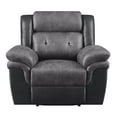 thumbnail image 3 of Saybrook Tufted Cushion Recliner Charcoal and Black, 3 of 3