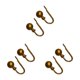 thumbnail image 4 of Billuyoard 2 piezas cortina Tieback en forma de U elegante antioxidante hogar sala de estar gancho sujetador accesorios cian bronce Type1 NO1, 4 of 6