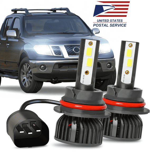 For Nissan Frontier 2001-2017 2015 2016 2017 2018 2019 2020 9007/HB5 Combo High Low Beam 2-Pack LED Headlight 7000LM Kits Bulbs White 6000k Hi-Lo Lights in One 300% Brighter