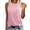 Pink, variant on Women's Casual Camisole Tank Top Pure Color Basic Strap Sleeveless Undershirt for Home Wear Summer Comfortable Soft Breathable Extra Long Tops for Layering Womens 3x Tops Womens Spaghetti Strap