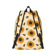thumbnail image 3 of Balery Sunflowers And Bee Vintage Canvas Backpack for Men and Women - Large Capacity, Durable Travel Laptop Bag for School, Work, Hiking, and Outdoor Activities, 3 of 7