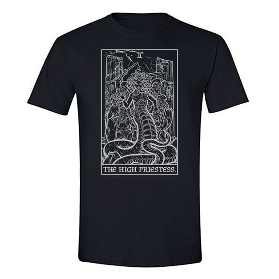 The Ghoulish Garb The High Priestess Tarot Card Shirt Terror Tarot Shadow Edition Medium