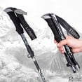 thumbnail image 3 of Ultralight Adjustable Folding Trekking Poles, 5-Section Aluminum Alloy Anti-Shock Hiking Sticks For Outdoor Climbing, Hiking, Snow Walking And Trekking, 3 of 8