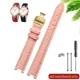 thumbnail image 3 of Correa de reloj de cuero genuino con patrón de bambú y burbujas para mujer Folli Follie, correa de reloj de cuero cóncavo para mujer de 16 mm, 3 of 5