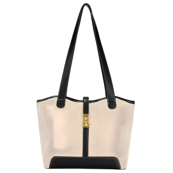 AOMRCOL Women's Canvas Shoulder Bags Retro Casual Handbags Work Bag Tote Purses Shoulder Bag for Women