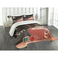 thumbnail image 3 of Ambesonne Movie Theater Quilted Bedspread Set 3 Pcs, Film Industry, Queen Size, Multicolor, 3 of 5