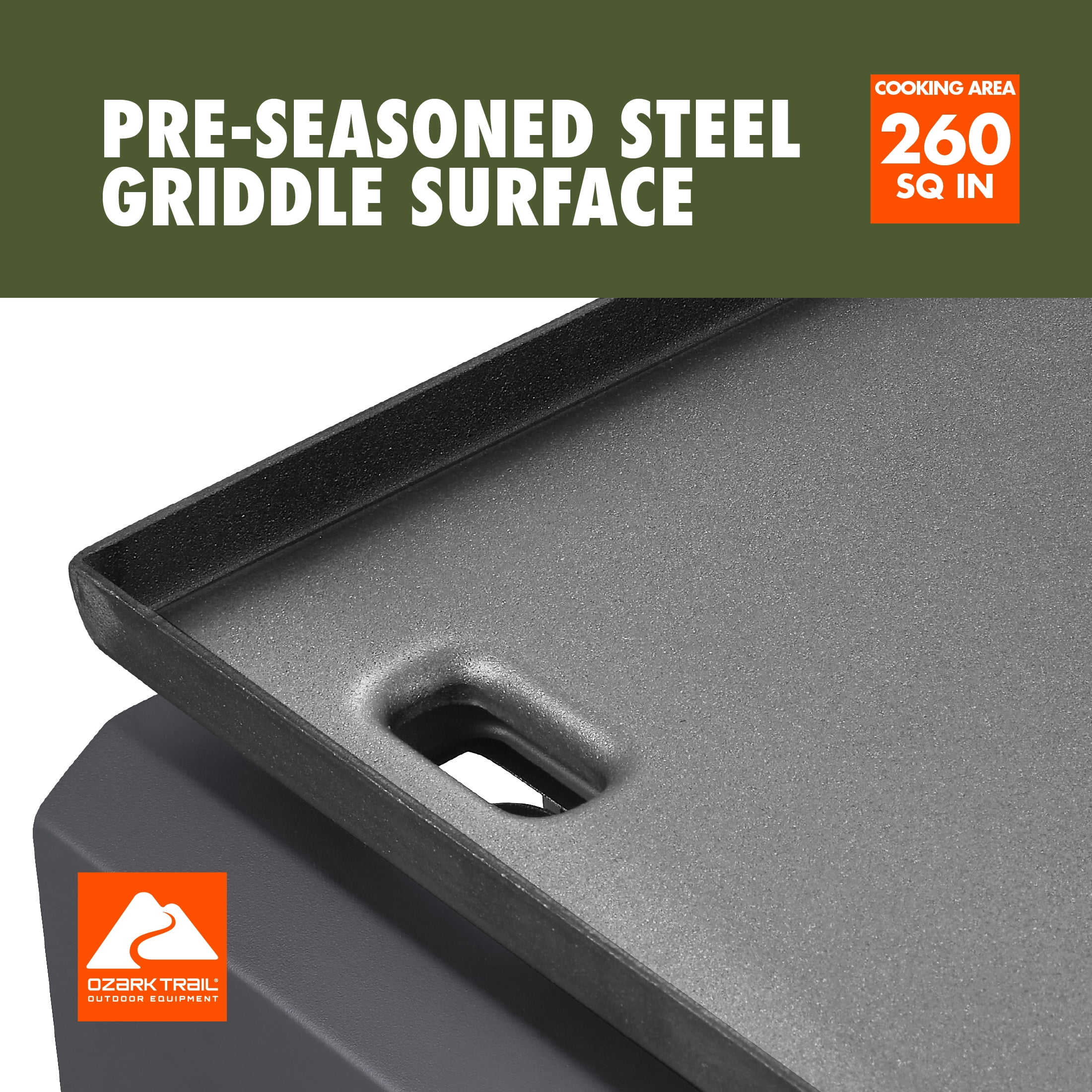 Ozark Trail 1-Burner 260 sq in Portable Propane Gas Outdoor Griddle