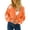 Orange, variant on Vedolay Women's 2023 Jackets Women's Casual Puff Sleeve Single Button Open Front Lapel Office Casual Jackets,Orange XL