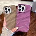 thumbnail image 5 of Funda de teléfono de Color caramelo con patrón ondulado 3D rizado de lujo para iPhone 15, 11, 12, 13, 14 Pro Max, X, XR, XS, 7, 8 Plus, SE, cubierta suave a prueba de golpes, 5 of 5