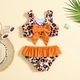 thumbnail image 5 of TAIAOJING Toddler Baby Girls Bikini Set Summer Bowknot Leopard Printed Ruffles Two Piece Swimsuit Bikini Swimwear 18-24 Months, 5 of 6