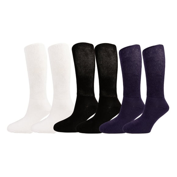 Calceta delgada para diabético, Calcetin para mujer, 6 pares.