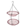 thumbnail image 2 of Solar Cascade Hanging Bird Bath Fountain, 2026 Solar Powered Cascading Outdoor Water Fountainwith Solars Pump & Glass Bowl, Decorative Garden Yard Patio Bird Bath Fountain (Purple Double-Tier), 2 of 7