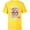 Yellow, variant on Disney Mickey Mouse & Pals Christmas Celebrate with Friends - Short Sleeve T-Shirt for Kids - Customized-White